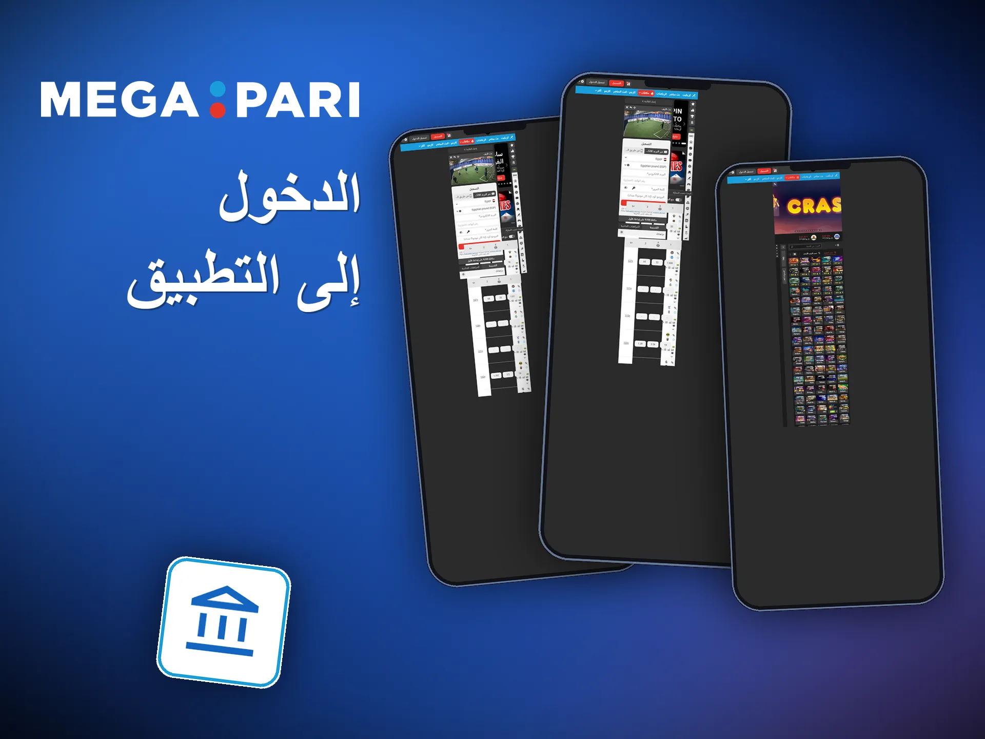 تسجيل الدخول إلى تطبيق Megapari بالبريد الإلكتروني أو رقم الهاتف
