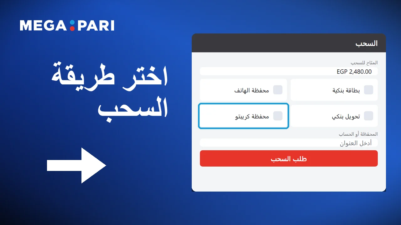 اختيار العملات الرقمية في Megapari لمن يريد معالجة أسرع