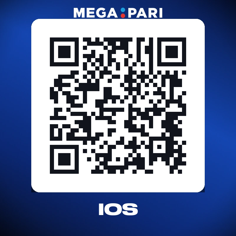 مسح رمز QR لتثبيت تطبيق Megapari لنظام iOS